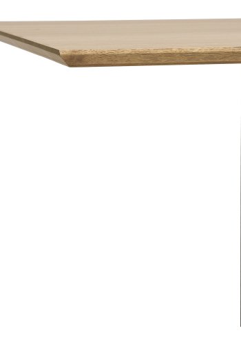 HOUSE NORDIC Fano kafébord, firkantet - naturlig melamin og svart stl (70x70)