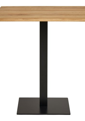 HOUSE NORDIC Lignano kafébord, firkantet - naturlig eik og svart stl (70x70)