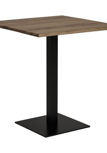 HOUSE NORDIC Lignano kafébord, firkantet - rkt eik og svart stl (70x70)