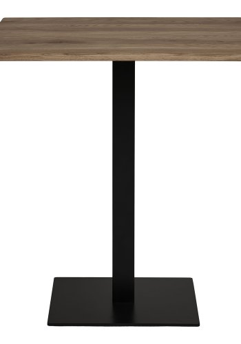 HOUSE NORDIC Lignano kafébord, firkantet - rkt eik og svart stl (70x70)