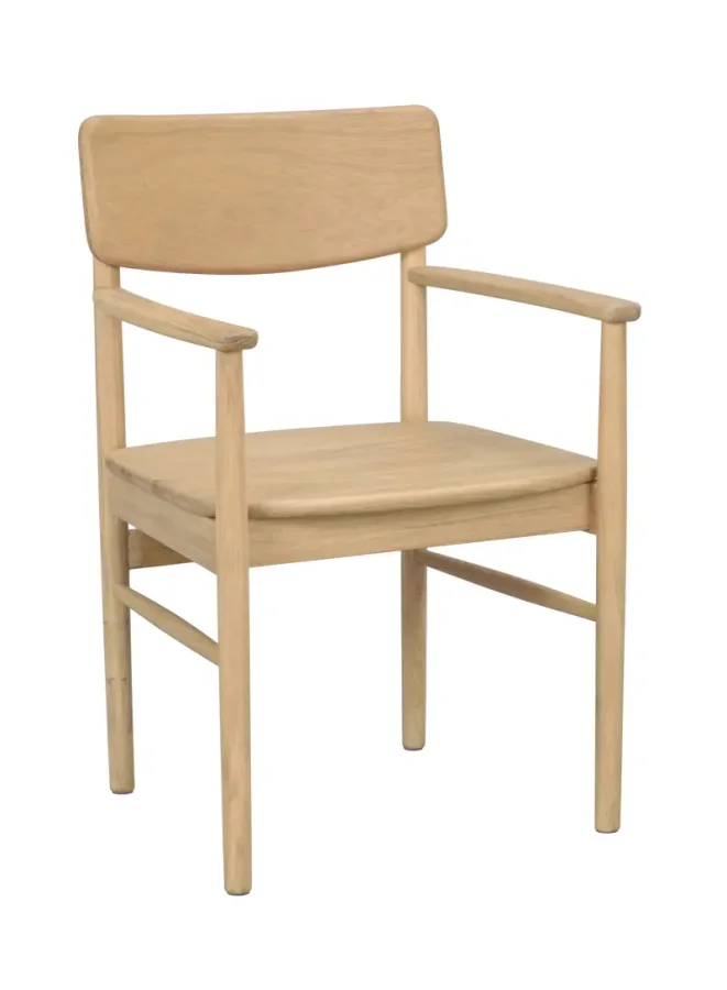 ROWICO Maidstone spisebordstol, m. armlener - naturlig eik