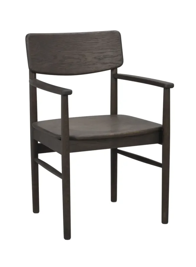 ROWICO Maidstone spisebordstol, m. armlen - brun eik