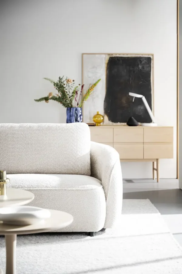 ROWICO Norris 3 pers. sofa - lys beige stoff