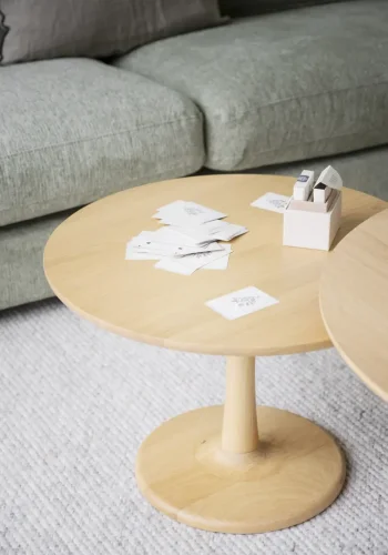 ROWICO Hobart salongbord, rundt - naturlig eik (60)