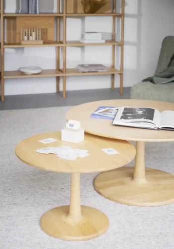 ROWICO Hobart salongbord, rundt - naturlig eik (60)