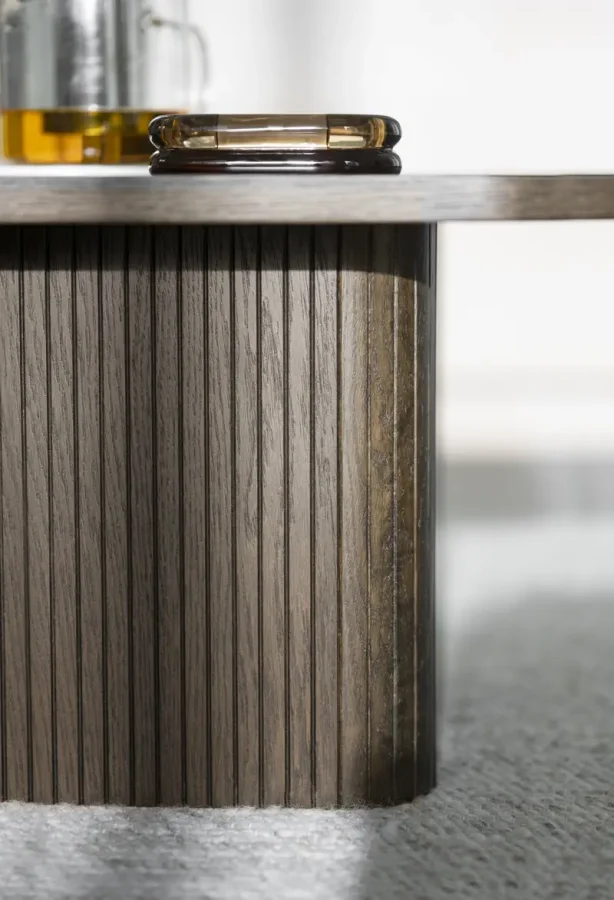 ROWICO Sullivan sofabord, kvadratisk - brun egefinr og eg (60x60)