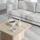 ROWICO Braden 3 pers. sofa - lys beige stoff og naturlig eik