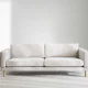 ROWICO Braden 3 pers. sofa - lys beige stoff og naturlig eik