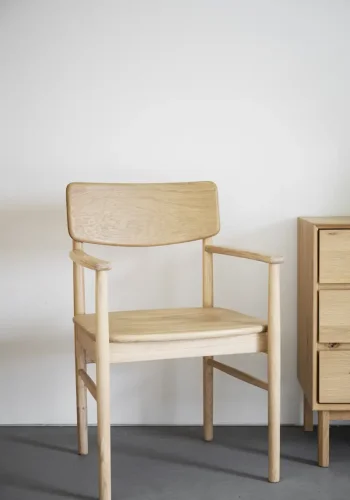 ROWICO Maidstone spisebordstol, m. armlener - naturlig eik