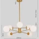 KARE DESIGN Heavenly Gold taklampe - hvitt glass og messingstl (98)