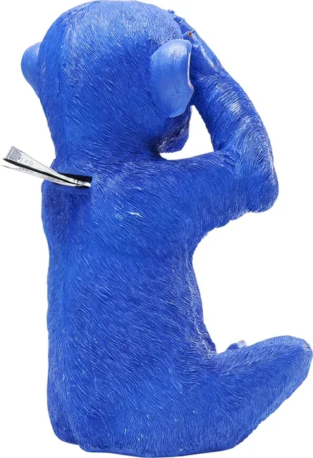 KARE DESIGN Monkey Mizaru sparebsse - bl polyresin (H:35)