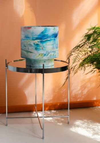 ZUIVER Cupid sidebord S, rundt - slv glass og slv metall (43)