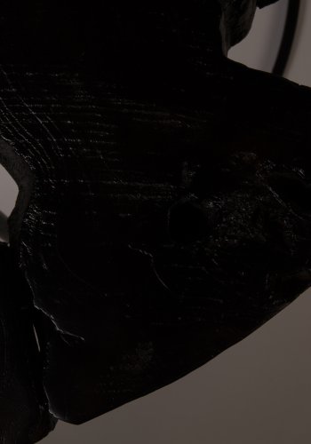 DUTCHBONE Kraton sidebord L, rundt - svart teak og svart jern (60)