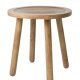 ZUIVER Dendron sidebord S, rundt - brunt mangotre (43)