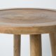 ZUIVER Dendron sidebord S, rundt - brunt mangotre (43)
