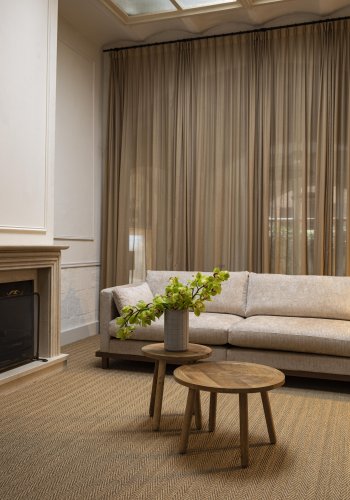 ZUIVER Dendron sidebord S, rundt - brunt mangotre (43)