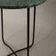 DUTCHBONE Emerald sidebord, rundt - grnn marmor og svart jern (41)