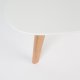 WHITE LABEL LIVING Drop sidebord - hvitt og naturlig tre (sett med 2)