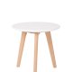 WHITE LABEL LIVING Bodine sidebord - hvitt og naturlig tre (sett med 2)