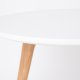 WHITE LABEL LIVING Bodine sidebord - hvitt og naturlig tre (sett med 2)