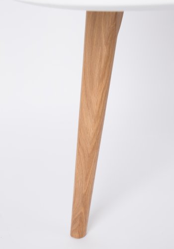 WHITE LABEL LIVING Bodine sidebord - hvitt og naturlig tre (sett med 2)