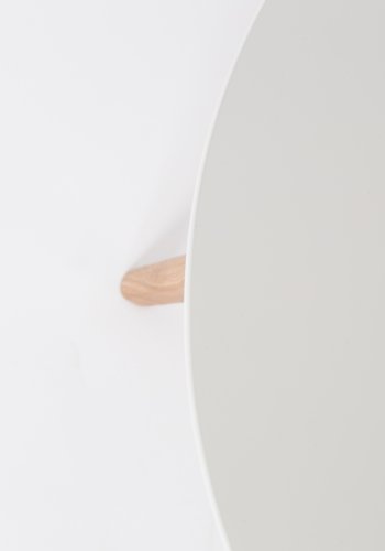 WHITE LABEL LIVING Bodine sidebord - hvitt og naturlig tre (sett med 2)