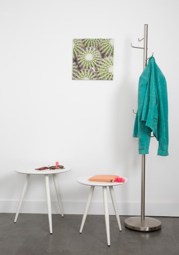 WHITE LABEL LIVING Daven sidebord - hvitt tre (sett med 2)