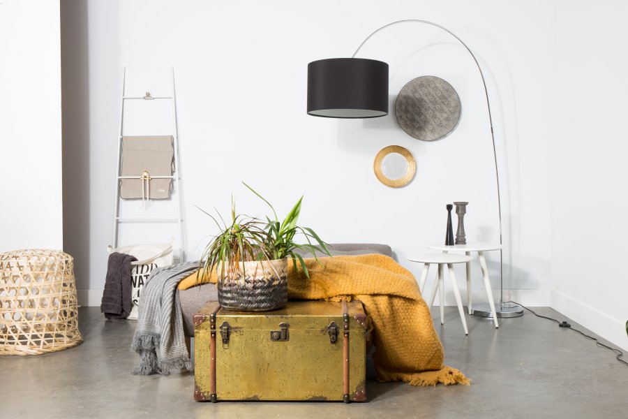 WHITE LABEL LIVING Daven sidebord - hvitt tre (sett med 2)