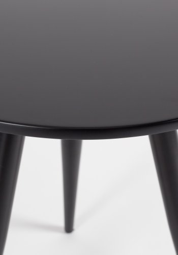 WHITE LABEL LIVING Daven sidebord - svart metall (sett med 2)