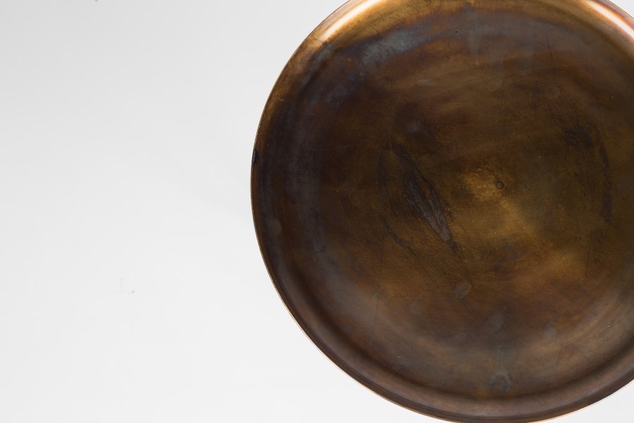 WHITE LABEL LIVING Frost sidebord, rundt - kobbermetall (39)