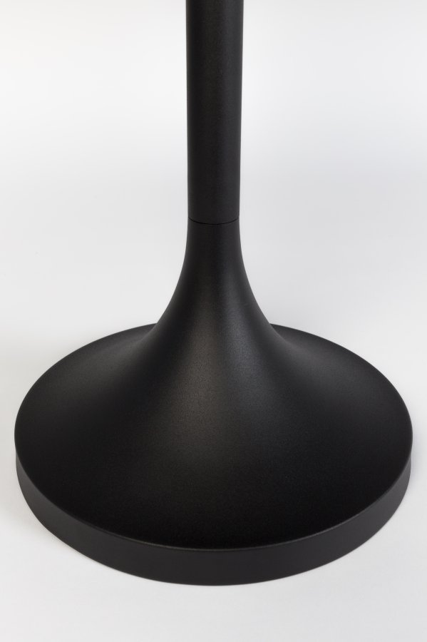 ZUIVER Jason sidebord, rund - sort egetræsfinér og metal (Ø46)