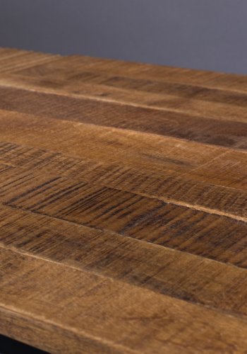 DUTCHBONE Randi Couchtisch, rechteckig – braunes Mangoholz und Stahl (110x60)