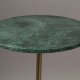 DUTCHBONE Gunnar Beistelltisch, rund – grüner Marmor und Messingeisen (37,5)