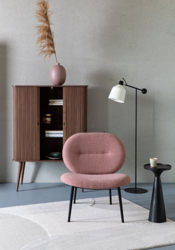 ZUIVER Floss sidebord, rundt - svart aluminium (28)