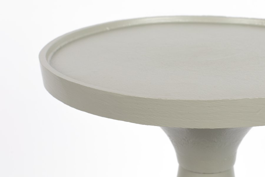 ZUIVER Floss sidebord, rundt - gr aluminium (28)