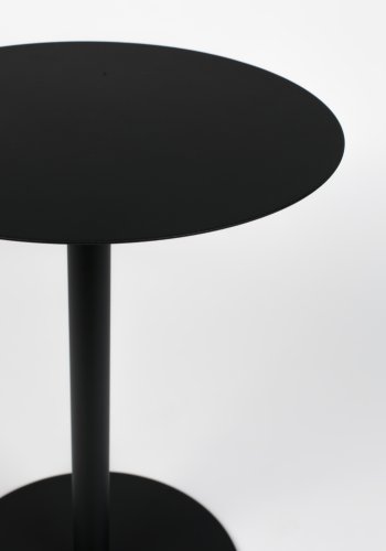 ZUIVER Snow sidebord S, rundt - svart stl (35)