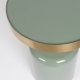 ZUIVER Glam sidebord, rundt - gull stl og grnt emaljejern (36)