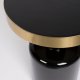 ZUIVER Glam sidebord, rundt - gullstl og svart emaljejern (36)