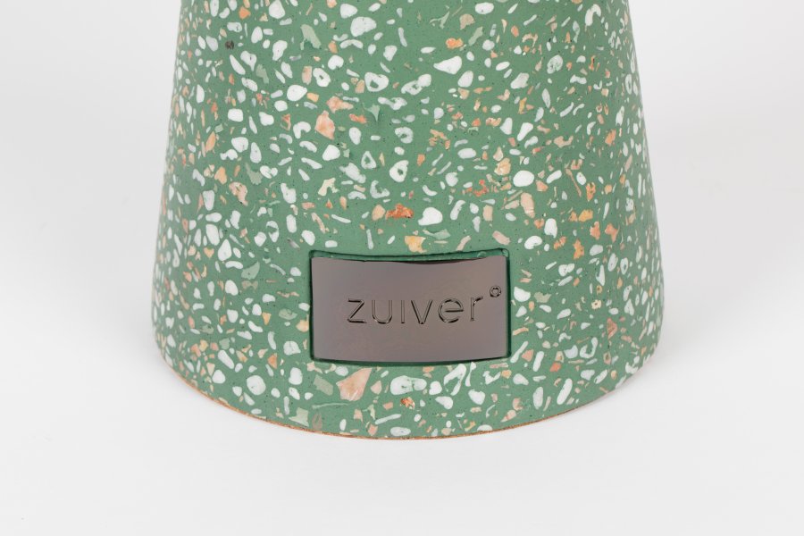 ZUIVER Victoria sidebord, rundt - grnn terrazzo (41)