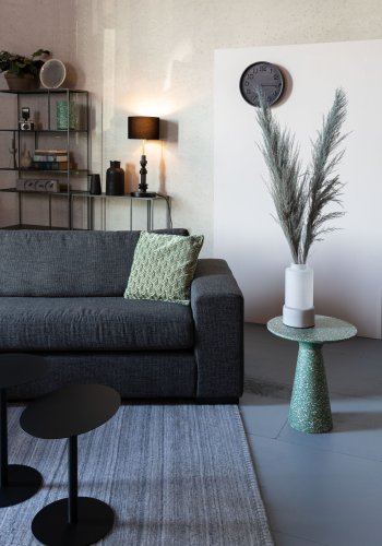 ZUIVER Victoria sidebord, rundt - grnn terrazzo (41)