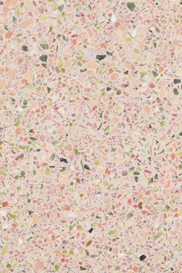 ZUIVER Victoria sidebord, rundt - rosa terrazzo (41)