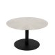 ZUIVER Snow salongbord, rundt - brstet sateng stl og sort stl (60)
