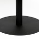 ZUIVER Snow salongbord, rundt - brstet sateng stl og sort stl (60)
