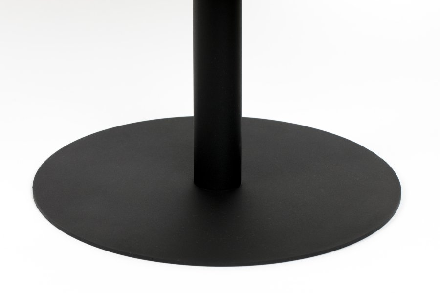 ZUIVER Snow salongbord, rundt - brstet sateng stl og sort stl (60)