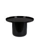ZUIVER Shiny Bomb salongbord, rundt - svart aluminium (67)