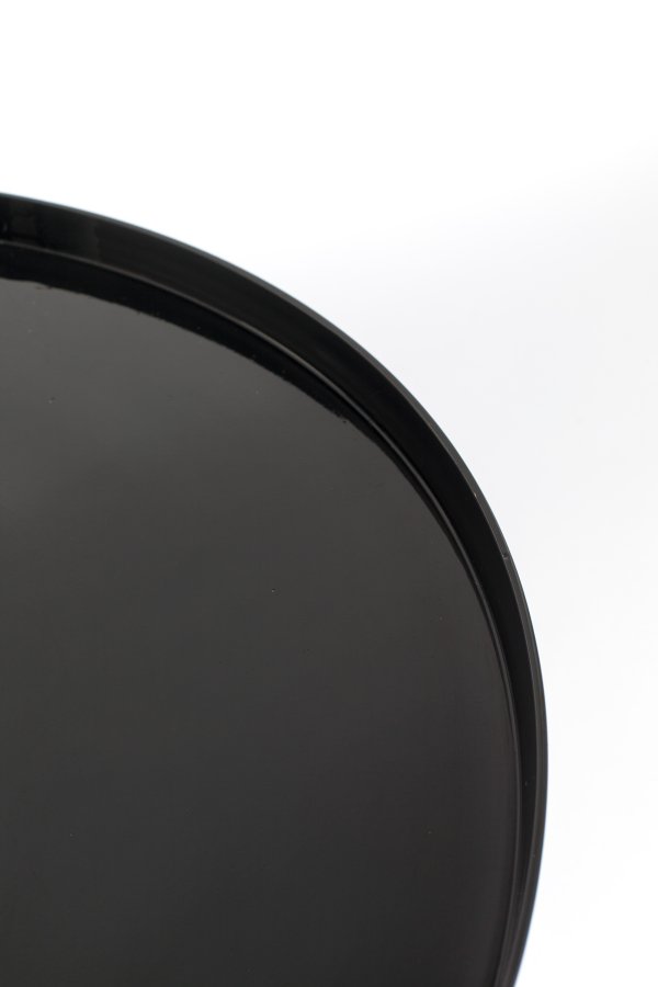 ZUIVER Shiny Bomb salongbord, rundt - svart aluminium (67)