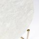 WHITE LABEL LIVING Timpa salongbord, rundt - hvit marmor og gullmetall (70)