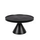 ZUIVER Floss salongbord, rundt - svart aluminium (60)