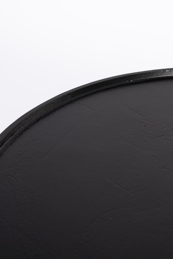 ZUIVER Floss salongbord, rundt - svart aluminium (60)