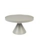 ZUIVER Floss salongbord, rundt - gr aluminium (60)